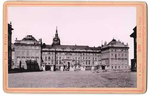Fotografie Lichtdruck Römmler & Jonas, Dresden, Ansicht Prag, Blick auf die K. K. Burg