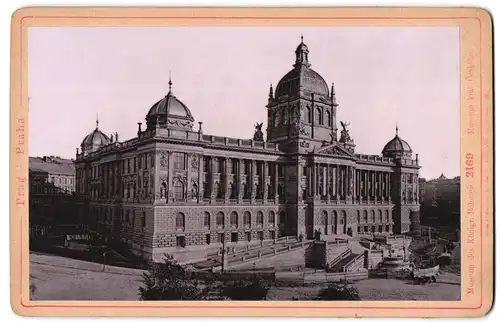 Fotografie Lichtdruck Römmler & Jonas, Dresden, Ansicht Prag, Museum des Königreich Böhmen
