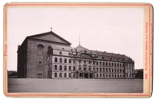 Fotografie Lichtdruck Römmler & Jonas, Dresden, Ansicht Trier, Blick auf das Kurfürstliche Schloss und Basilika