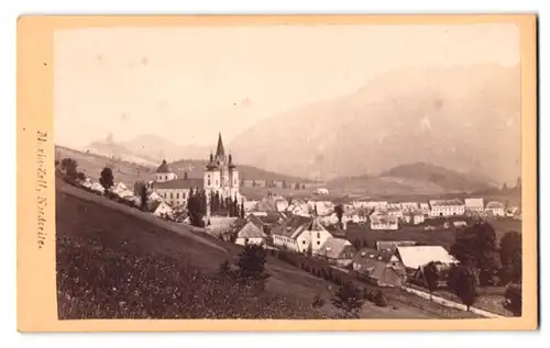Fotografie Nikolaus Kuss, Mariazell, Ansicht Mariazell, Blick auf den Ort von der Nordseite gesehen