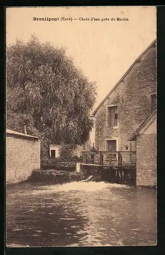 AK Breuilpont, Chute d`eau près du Moulin