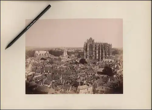 Fotografie ND Phot - Neurdein Freres, Paris, Ansicht Beauvais, Panorama vue sur la Cathedrale