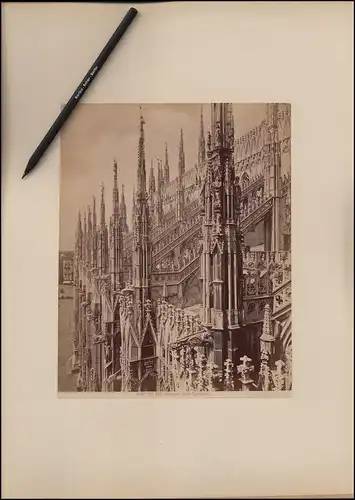 Fotografie unbekannter Fotograf, Ansicht Mailand - Milano, Dettaglio della Cattedrale