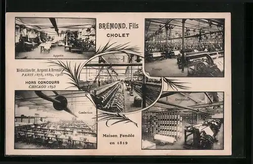 AK Cholet, Maison Brémond Fils, Tissage, Confection