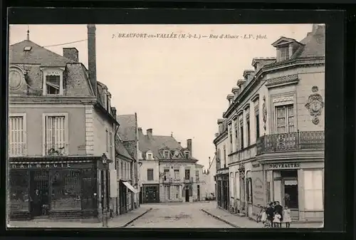 AK Beaufort-en-Vallée, Rue d`Alsace