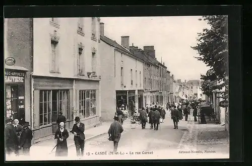 AK Candé, La Rue Carnot