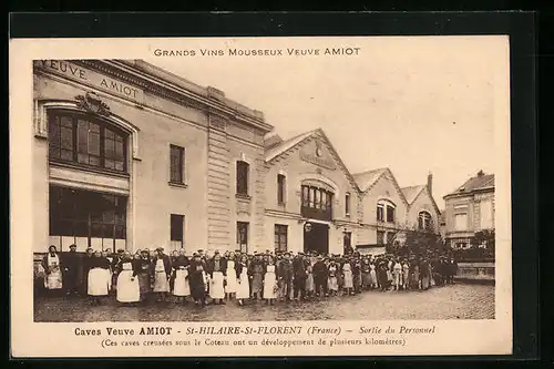 AK St-Hilaire-St-Florent, Caves Veuve Amiot, Sortie du Personnel
