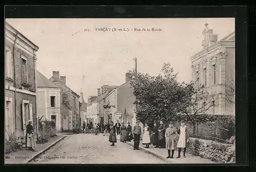 AK Parcay, Rue de la Mairie