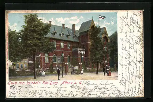 AK Hamburg-Altona, Gasthaus Reichels Elb-Burg