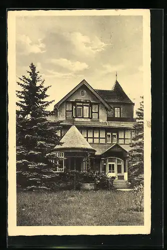 AK Niederrödern, Bundeserholungsheim, Parkeingang zu den Tagesräumen