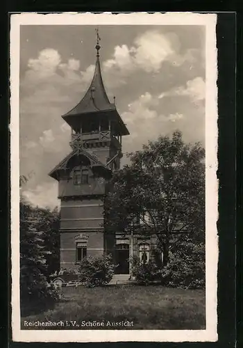 AK Reichenbach i. V., Restaurant Schöne Aussicht
