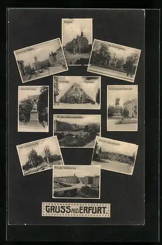 AK Erfurt, Lützowstrasse Ecke Roonstrasse, Hirschgarten