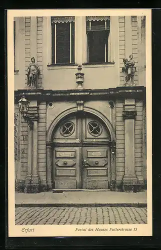 AK Erfurt, Portal des Hauses, Futterstrasse 13