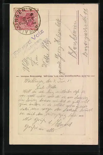 AK Waiblingen, Partie bei der Kirche