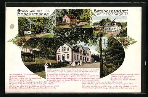 AK Burkhardtsdorf /Erzgeb., Gasthaus Besenschänke