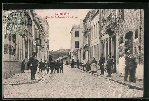 AK Landrecies, Rue des Boulevards-d`Arschottes