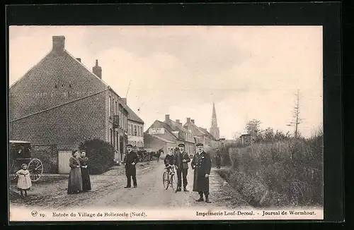 AK Bollezeele, Entrée du Village