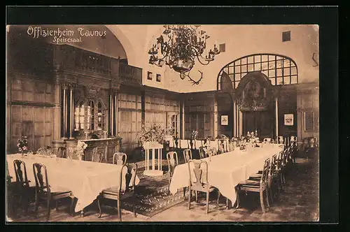AK Falkenstein /Taunus, Speisesaal im Offizierheim