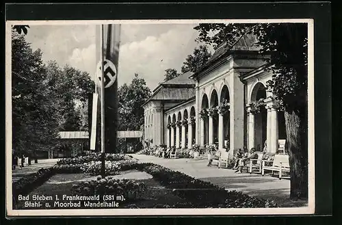 AK Bad Steben i. Frankenwald, Stahl- und Moorbad Wandelhalle