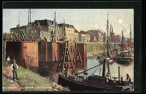 AK Duisburg, Zollhafen und Schleuse