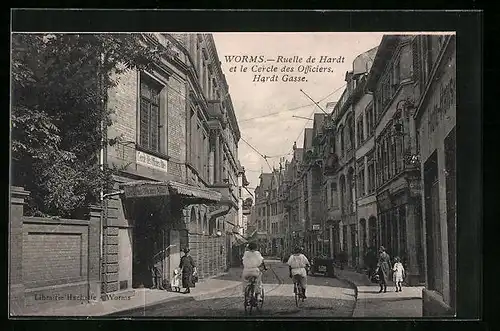 AK Worms, Ruelle de Hardt et le Cercle des Officiers / Hardt Gasse