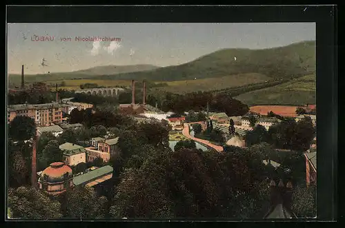 AK Löbau /Sa., Blick vom Kirchturm