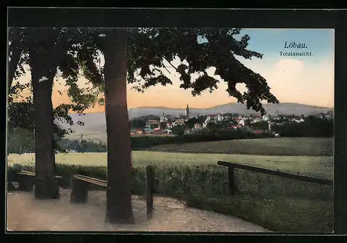 AK Löbau /Sa., Totalansicht