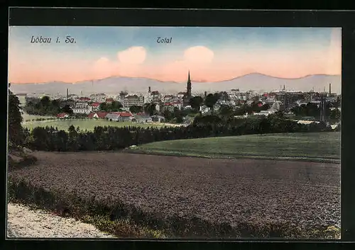 AK Löbau /Sa., Totalansicht