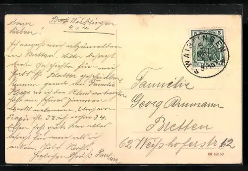 AK Waiblingen, Partie an der Rems