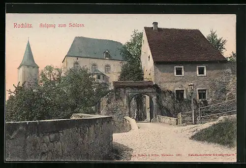 AK Rochlitz, Aufgang zum Schloss