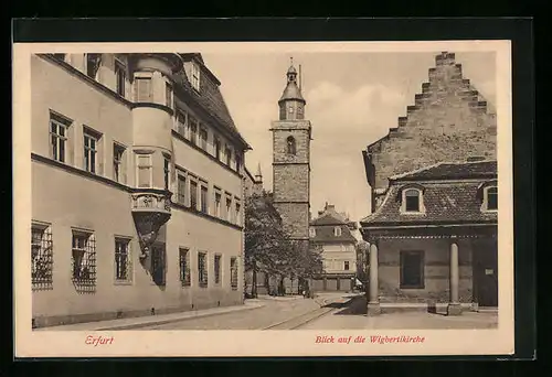 AK Erfurt, Blick auf die Wigbertikirche