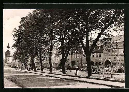 AK Bad Tennstedt, Anlagen vor dem Rathaus