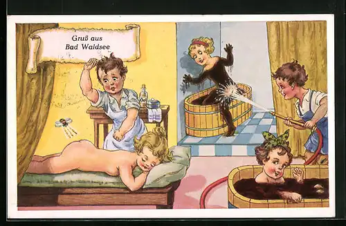 AK Bad Waldsee, Kleine Kurgäste bei Behandlungen