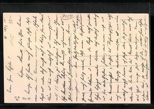 AK Waiblingen, Ortspartie mit Umgebung