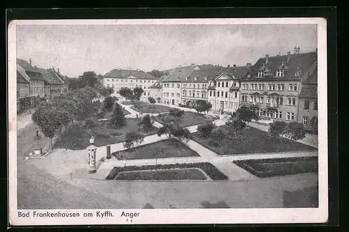 AK Bad Frankenhausen am Kyffh., Teilansicht mit Anger