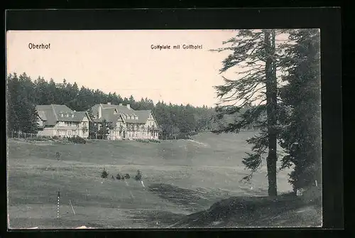 AK Oberhof, Golfplatz mit Golfhotel