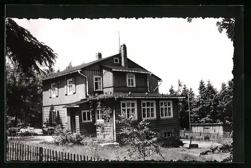 AK Oberhof, Forsthaus Sattelbach im Sommer