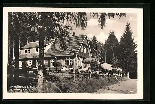 AK Schmalkalden /Thür., Gasthof Questenhaus