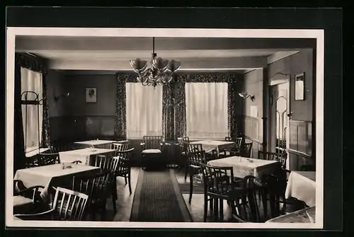 AK Oberhof i. Thür., Speisesaal der Ho-Gaststätte
