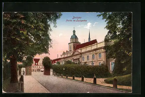 AK Dessau, Partie am Lustgarten