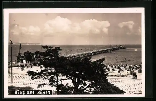 AK Binz /Rügen, Blick auf die Brücke