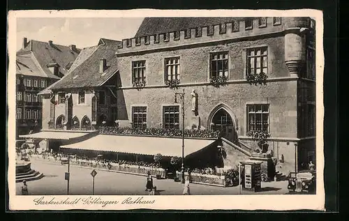 AK Göttingen, Rathaus mit Terrasse