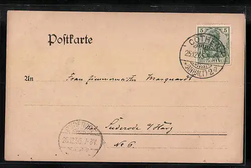 AK Cöthen-A., Partie im Schlosspark