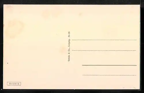 AK Eisleben, Teilansicht mit Kirche