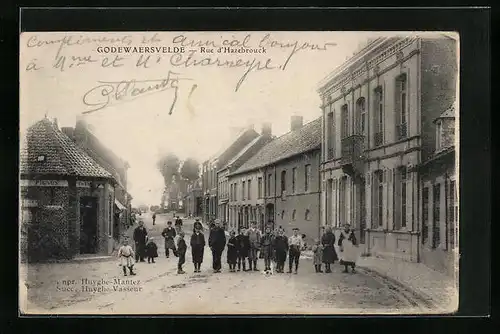 AK Godewaersvelde, Rue d`Hazebrouck