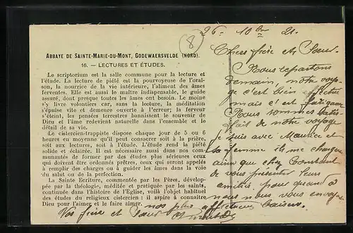 AK Godewaersvelde, Abbaye de Sainte-Marie-du-Mont