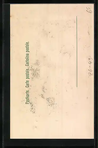 Künstler-AK E. Döcker: Junges Paar int rauter Zweisamkeit