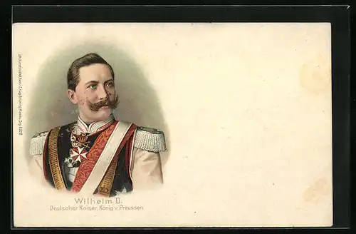 AK Kaiser Wilhelm II. in jüngeren Jahren