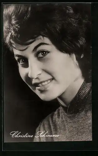 AK Schauspielerin Christine Schwarze in Der Simplon-Tunnel