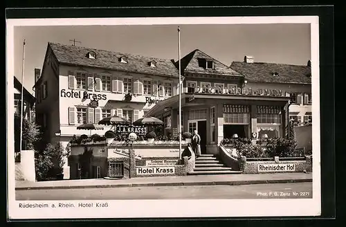 AK Rüdesheim /Rhein, Hotel Krass